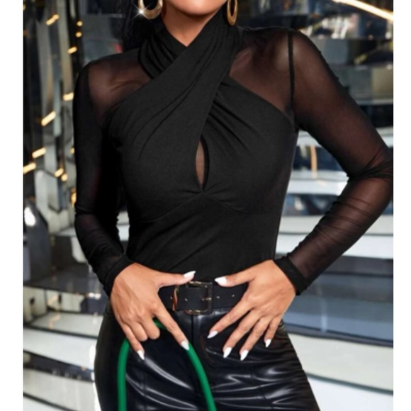 Luxe wrap front halter top